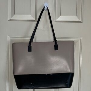 kate spade Taupe and Black Two-Tone Tote
